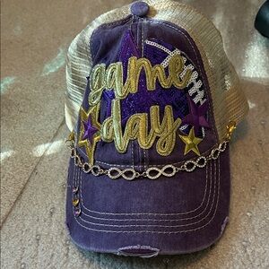 Purple and Gold 'Game Day' Cap NWT